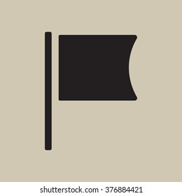 Flag  icon, vector illustration. Flat design style