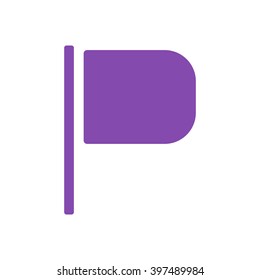 Flag  icon, vector illustration. Flat design style