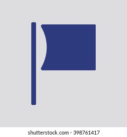 Flag  icon, vector illustration. Flat design style