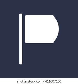 Flag  icon, vector illustration. Flat design style