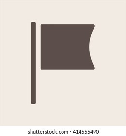 Flag   icon, vector illustration. Flat design style