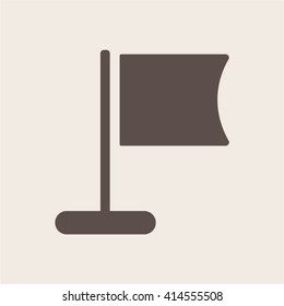 Flag  icon, vector illustration. Flat design style