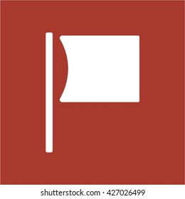 Flag  icon, vector illustration. Flat design style