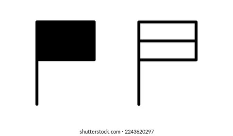 Flag icon vector illustration. Gps location pin map. Location marker symbol.