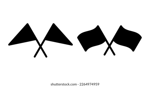 Flag icon vector illustration. Gps location pin map. Location marker symbol.