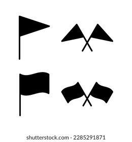 Flag icon vector illustration. Gps location pin map. Location marker symbol.