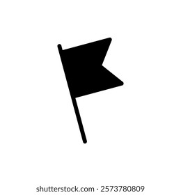 Flag icon vector illustration. Gps location pin map. Location marker symbol.