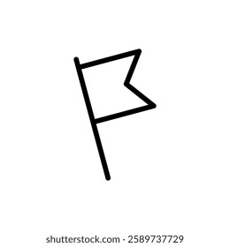 Flag icon vector illustration. Gps location pin map. Location marker symbol.