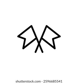 Flag icon vector illustration. Gps location pin map. Location marker symbol.
