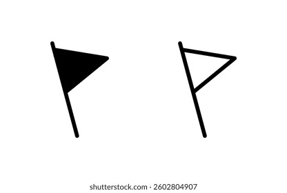Flag icon vector illustration. Gps location pin map. Location marker symbol.