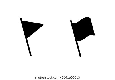 Flag icon vector illustration. Gps location pin map. Location marker symbol.