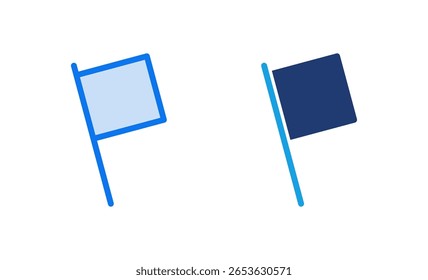 Ilustración vectorial de icono de marca. Mapa de pin de ubicación GPS. símbolo de marcador de Locación.