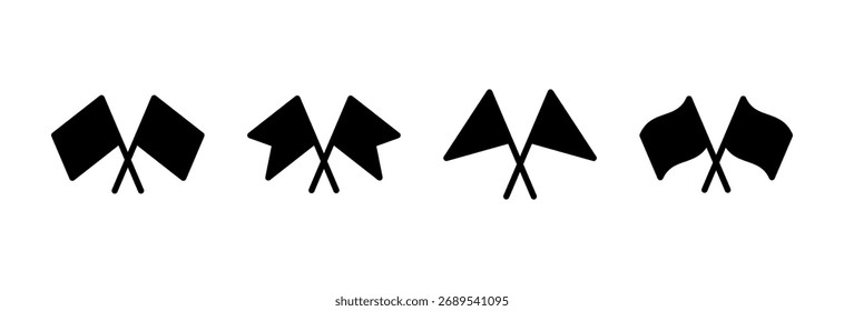 Flag icon vector illustration. Gps location pin map. Location marker symbol.