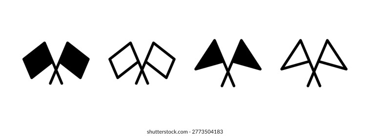 Flag icon vector illustration. Gps location pin map. Location marker symbol.