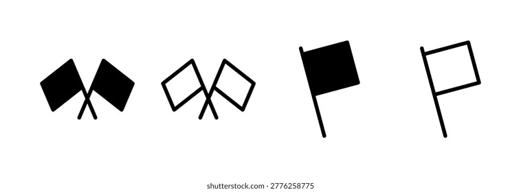 Flag icon vector illustration. Gps location pin map. Location marker symbol.