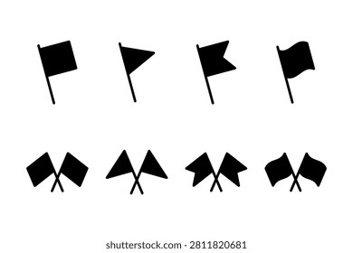 Flag icon vector illustration. Gps location pin map. Location marker symbol.