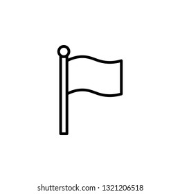 Flag Icon Vector Illustration in Line Style for Any Purpose