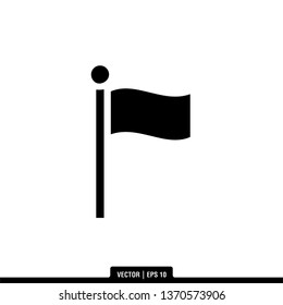 Flag Icon Vector Illustration Logo Template