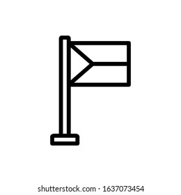 flag icon vector, illustration logo template for many purpose. Isolated on white background.