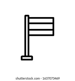 flag icon vector, illustration logo template for many purpose. Isolated on white background.