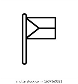flag icon vector illustration logo template for many purpose. Isolated on white background.