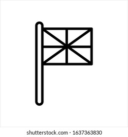 flag icon vector illustration logo template for many purpose. Isolated on white background.