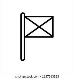 flag icon vector illustration logo template for many purpose. Isolated on white background.