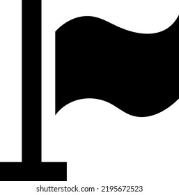 Flaggensymbol, Vektorgrafik auf weißem Hintergrund