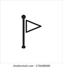 Diseño del estilo de iluminación del vector de iconos de bandera