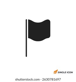 Ilustración vectorial del icono de la bandera. símbolo de la bandera aislado en el fondo blanco