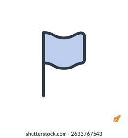 flag icon vector illustration. flag symbol isolated on white background