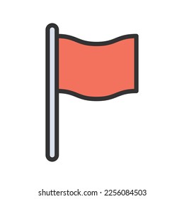 Flag Icon vector image. Suitable for mobile apps, web apps and print media.
