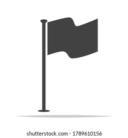Flag icon vector isolated illustration