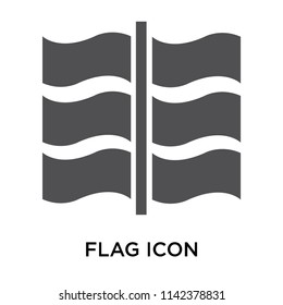 Flag icon vector isolated on white background for your web and mobile app design, Flag logo concept