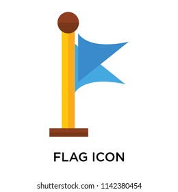 Flag icon vector isolated on white background for your web and mobile app design, Flag logo concept
