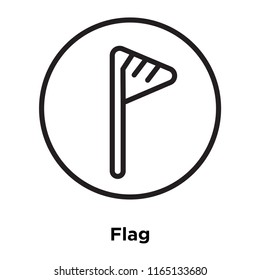 Flag icon vector isolated on white background, Flag transparent sign , linear sport symbols