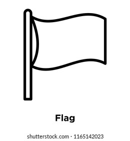 Flag icon vector isolated on white background, Flag transparent sign , office symbols