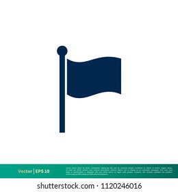 Flag Icon Vector Logo Template