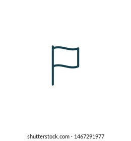 flag icon vector logo template