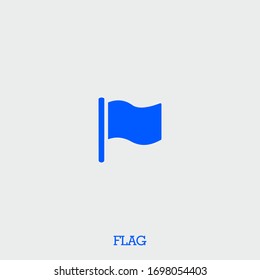 flag icon. flag vector on gray background