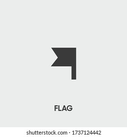 flag icon. flag vector on gray background