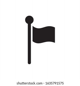 Flag icon vector on white background