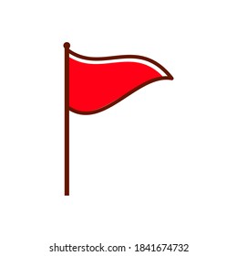 Flag icon vector on white background