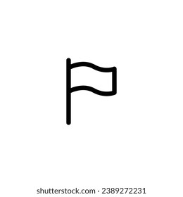 Flag icon vector. outline icon For Web and mobile apps