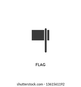 flag icon vector. flag sign on white background. flag icon for web and app