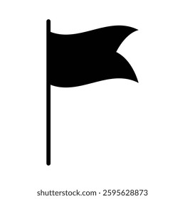 flag icon vector sign symbol , location pin pointer flag pole mark map travel game level goal direction country gps symbol