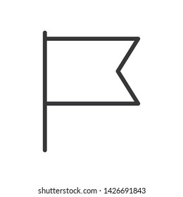Flag icon vector. Simple flag sign in modern design style for web site and mobile app. EPS10
