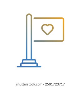 Icono de bandera Vector ilustración de stock