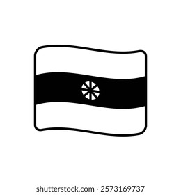 Flag icon vector stock illustration