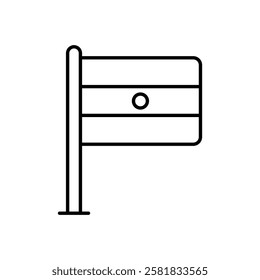 Flag icon vector stock illustration